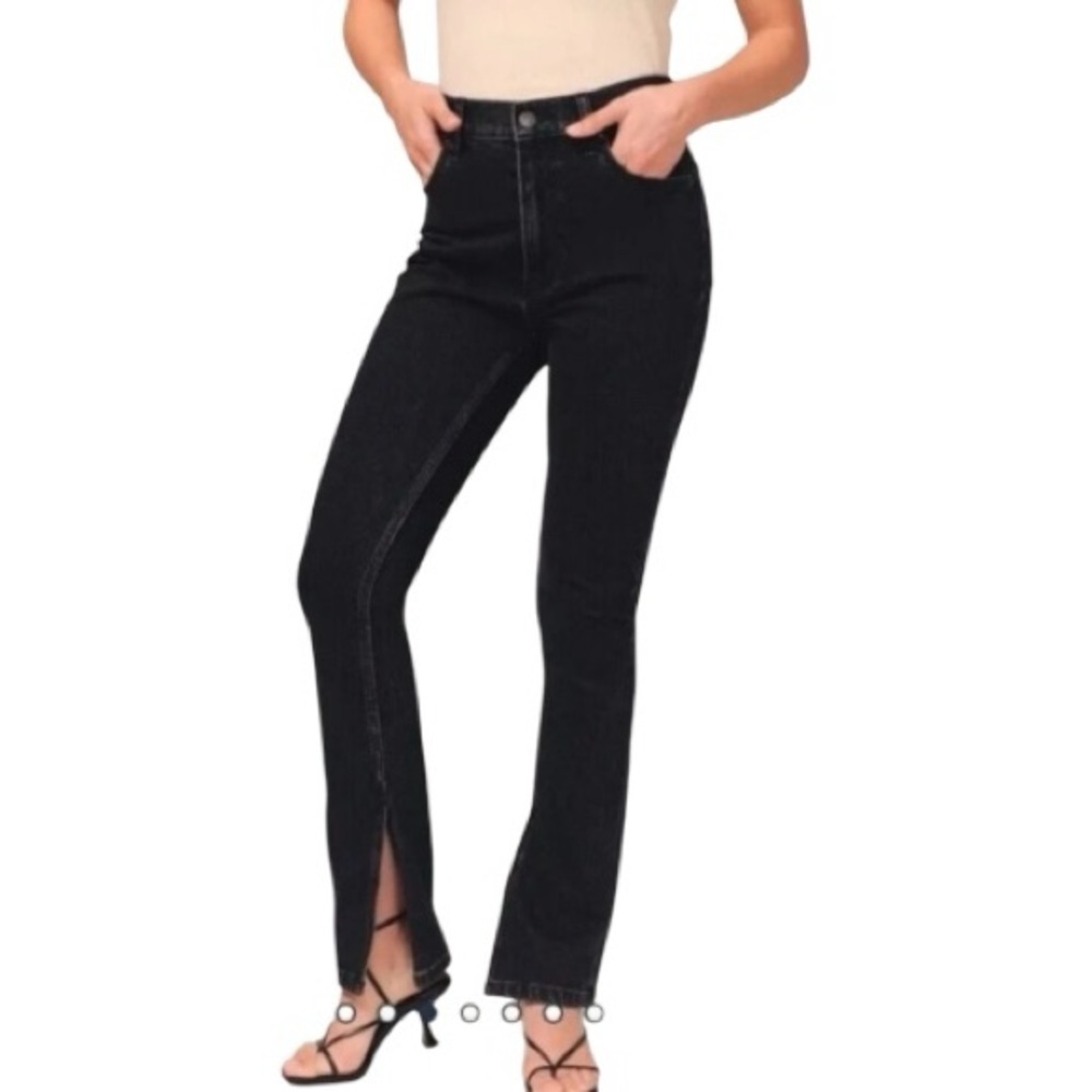 Abercrombie & Fitch The Skinny High Rise Jeans 31/12S Black Wash Stretch Denim